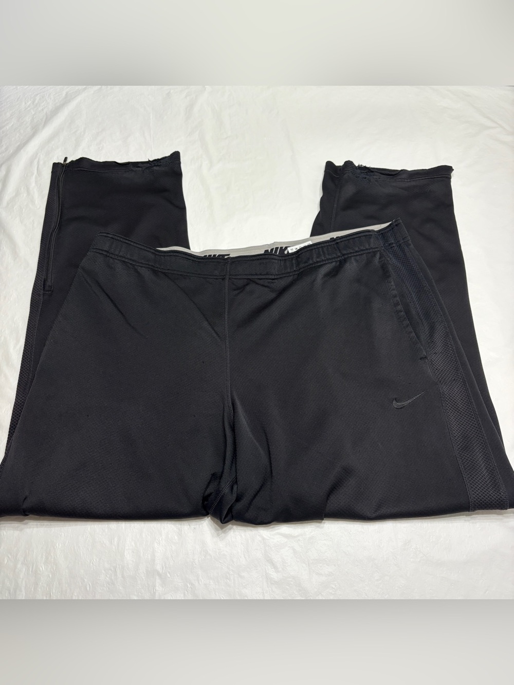 Nike Dri Fit Black Wide Leg Sweatpants Men’s XXL